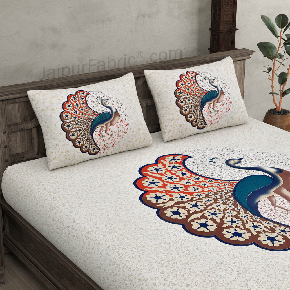 Twill Cotton Dancing Peacock (Choose Color)