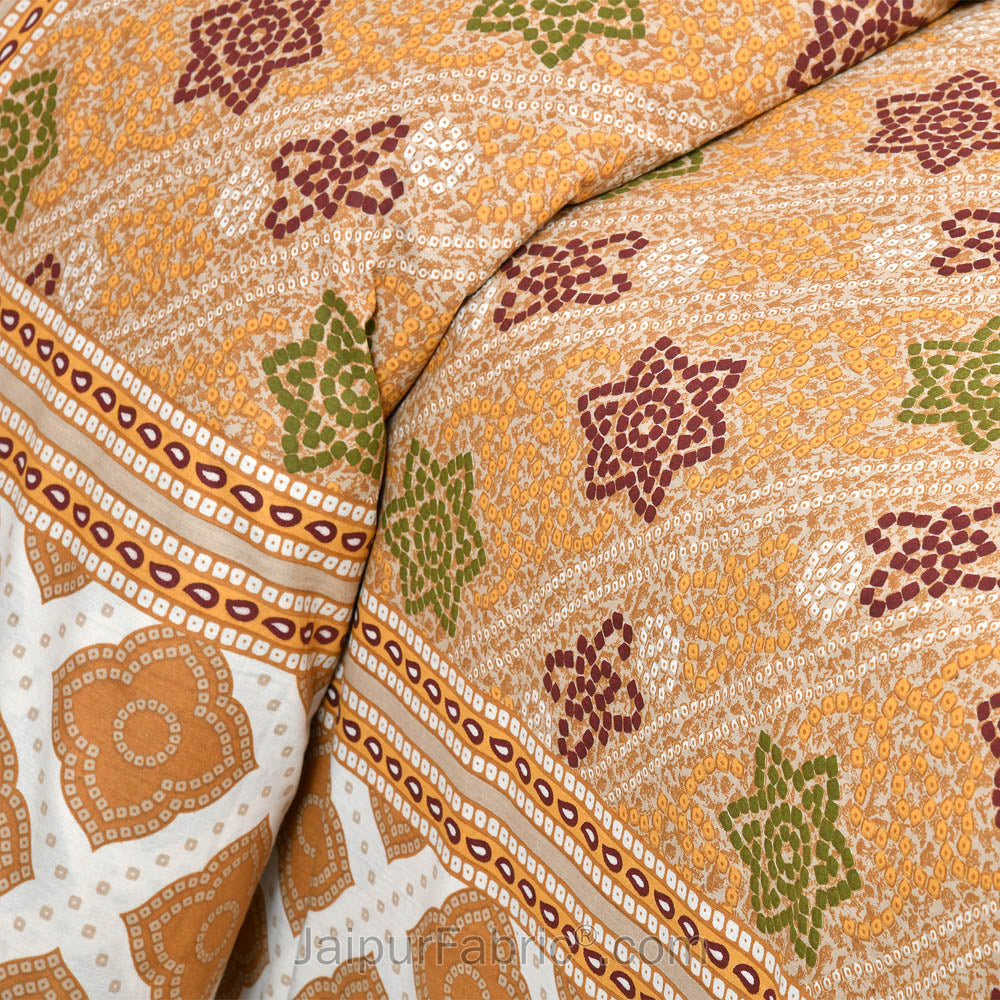 Mustard Beauty Bedsheet.com Double Bed Sheet