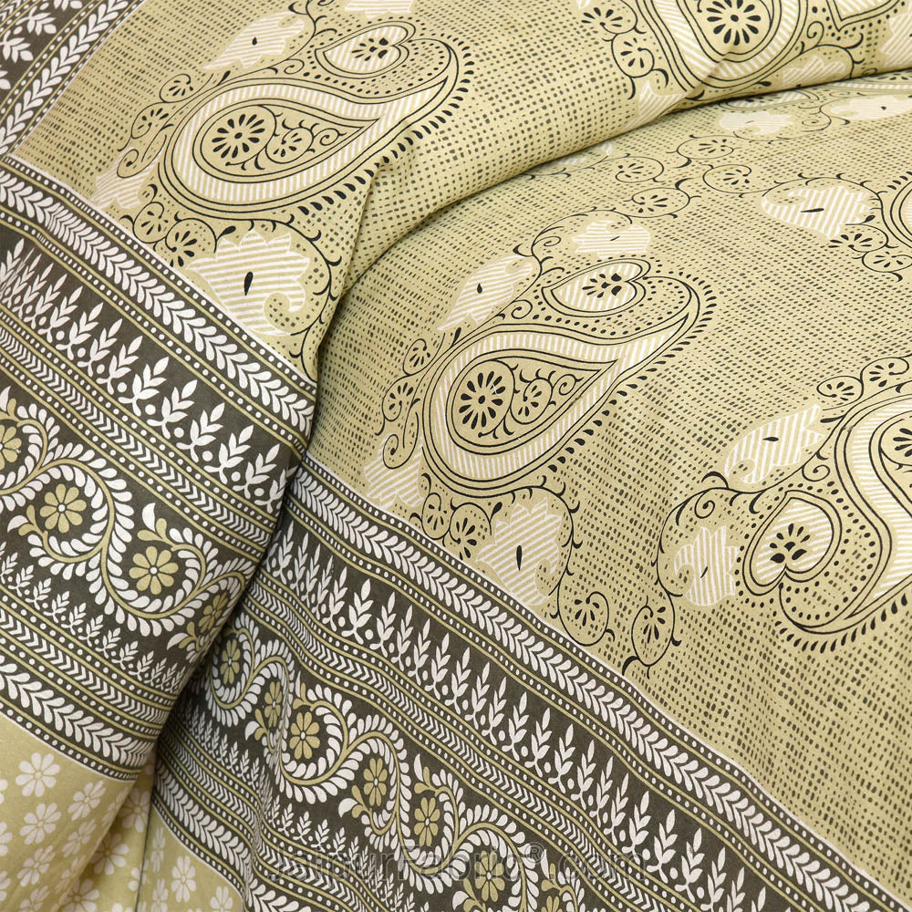 Paisley Art Nature Bedsheet.com Double Bed Sheet