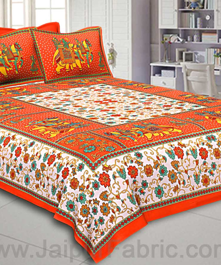 Beautiful Multicolor 4 Bedsheet + 8 Pillow Covers Set