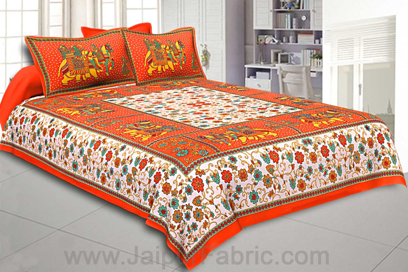 Beautiful Multicolor 4 Bedsheet + 8 Pillow Covers Set