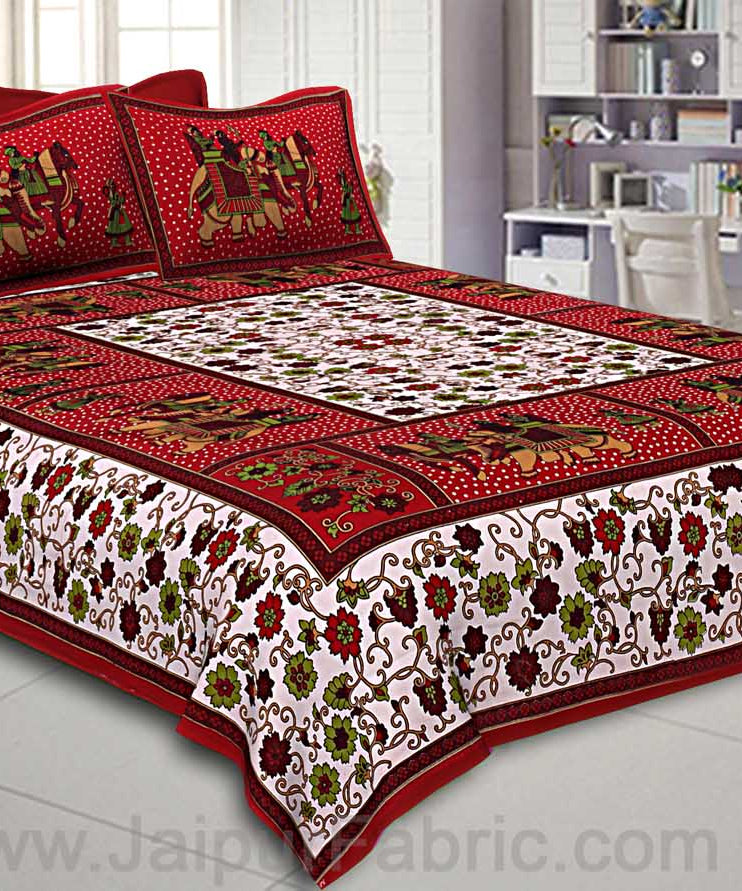Beautiful Multicolor 4 Bedsheet + 8 Pillow Covers Set