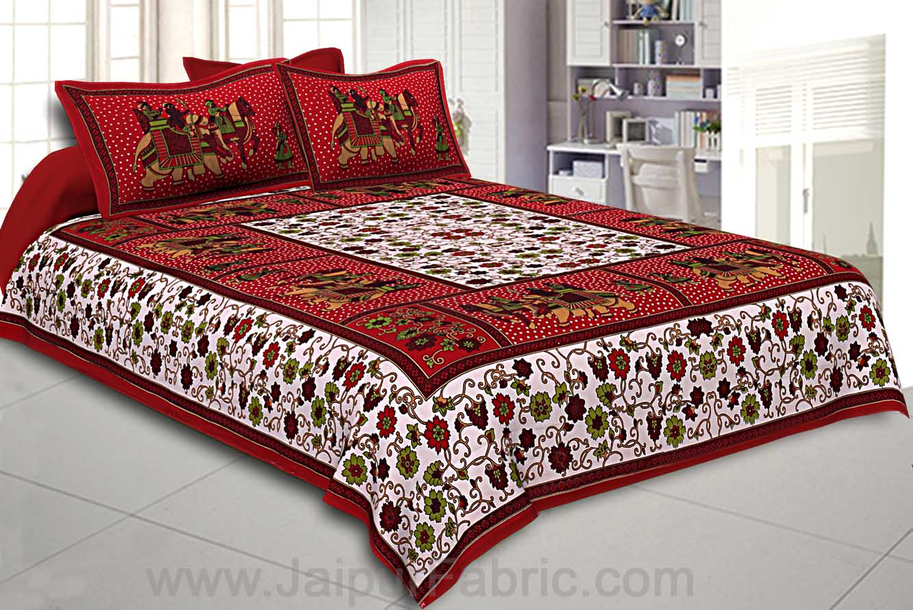Beautiful Multicolor 4 Bedsheet + 8 Pillow Covers Set