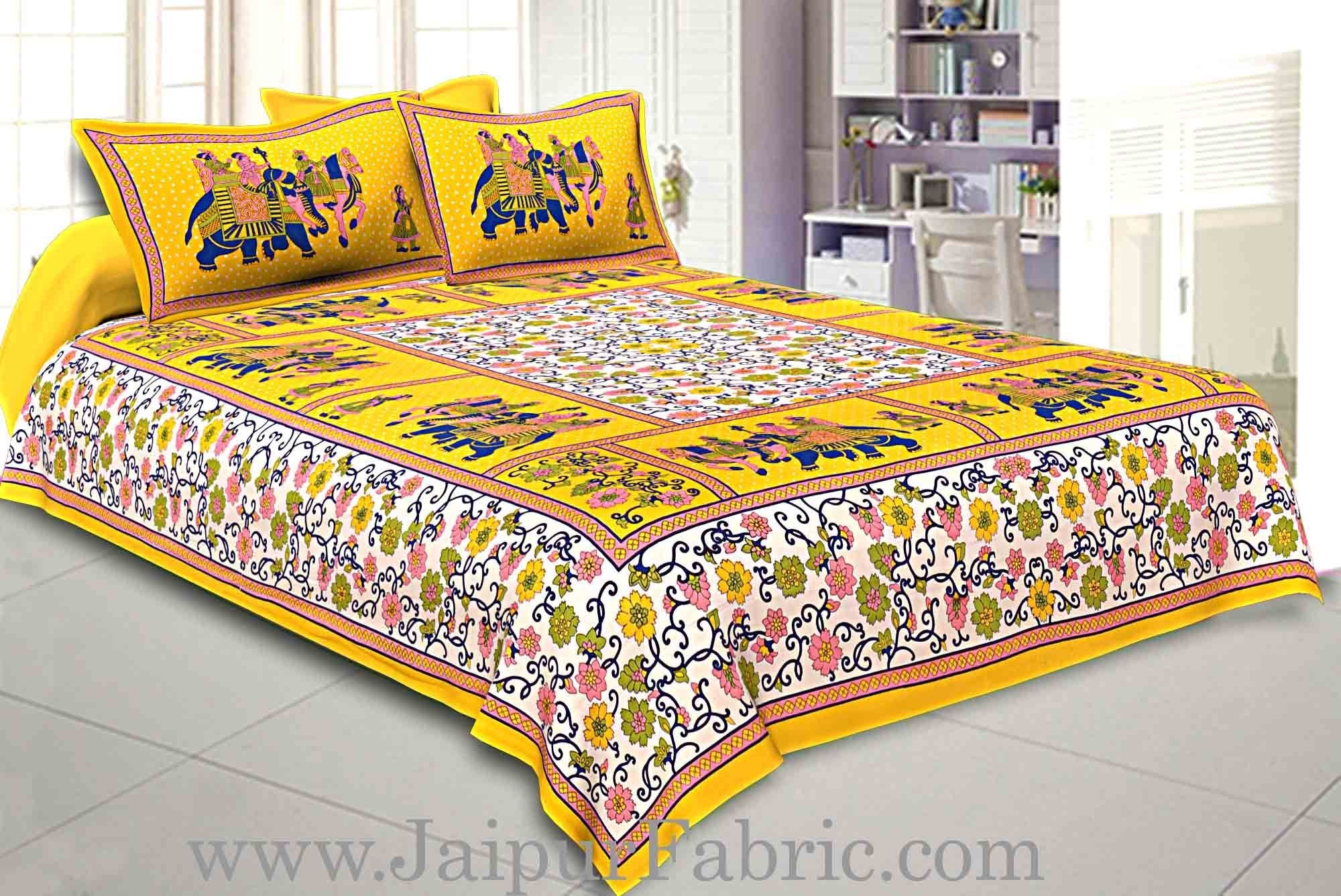 Beautiful Multicolor 4 Bedsheet + 8 Pillow Covers Set