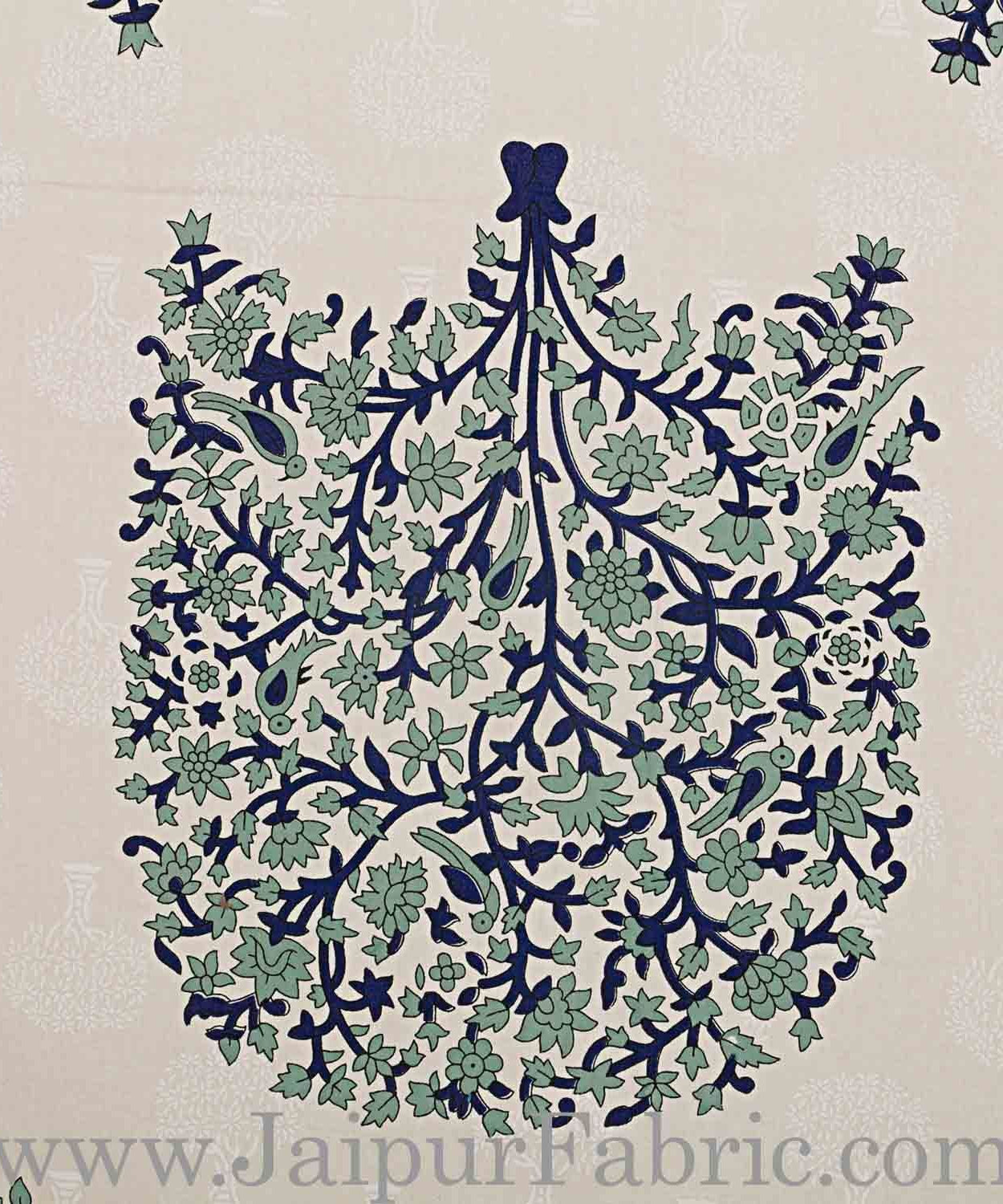 Double bedsheet Grey Small Tree Smooth Cotton Screen Print