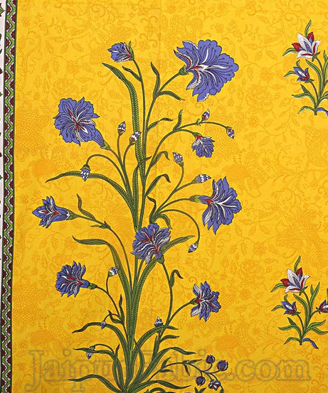 Tree Print Cotton Double Bedsheet Combo of 4