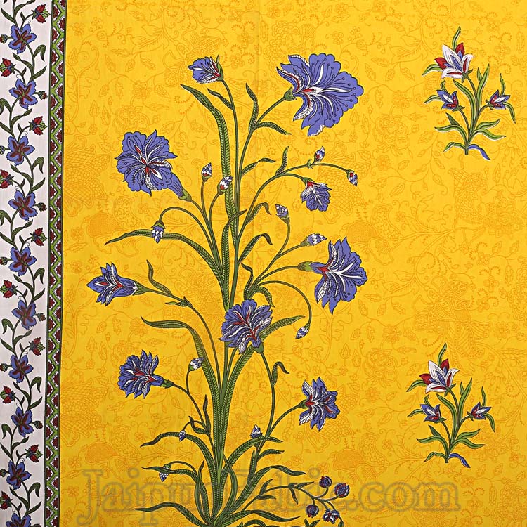 Tree Print Cotton Double Bedsheet Combo of 4