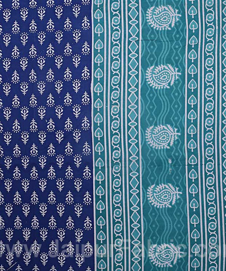 Floral Pattern Screen Print Cotton Double Bedsheet Combo of 4