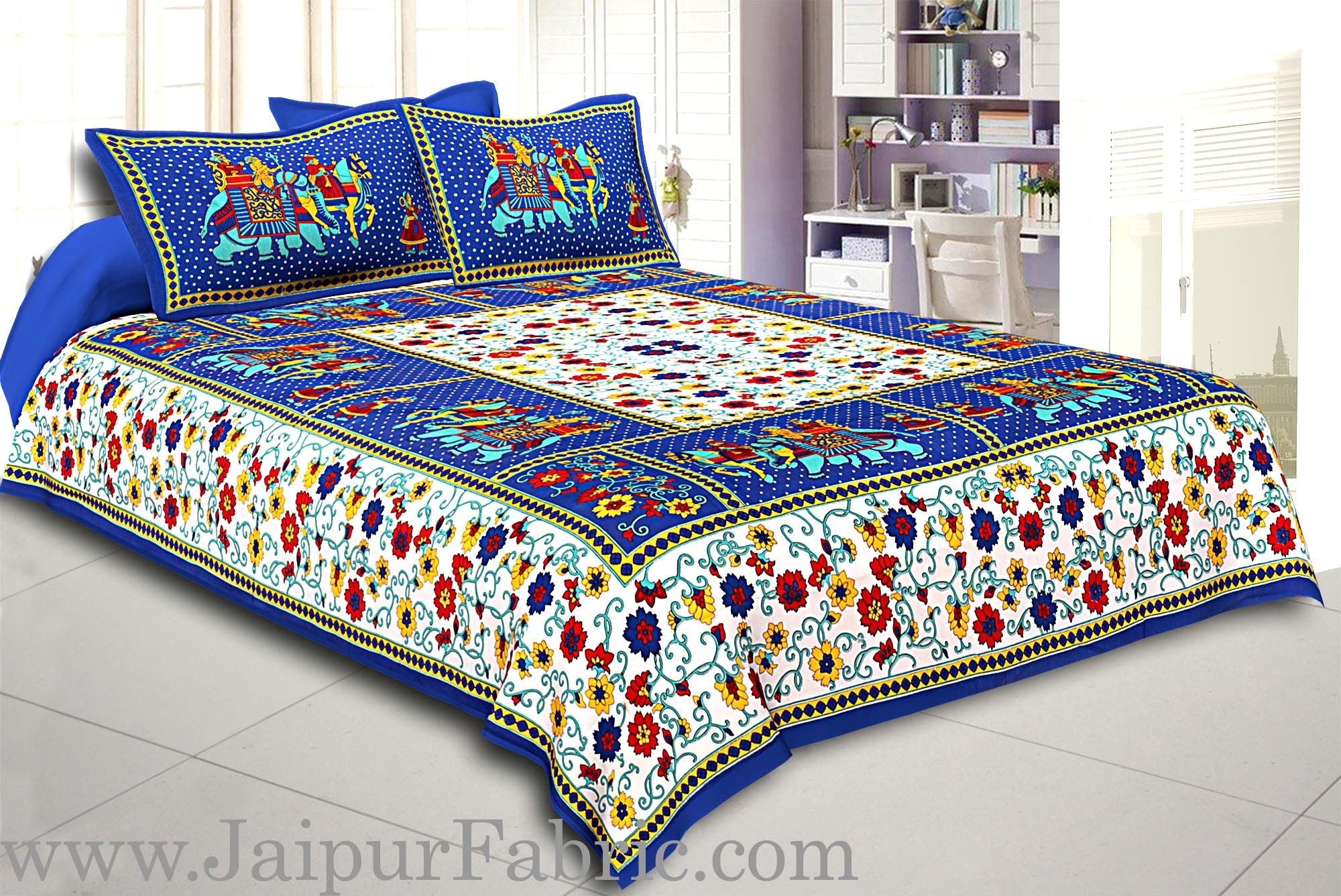 Beautiful Multicolor 4 Bedsheet + 8 Pillow Covers Set