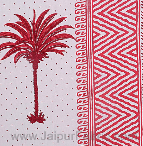 Artistic Multicolor Cotton Double Bed Set with Matching Covers