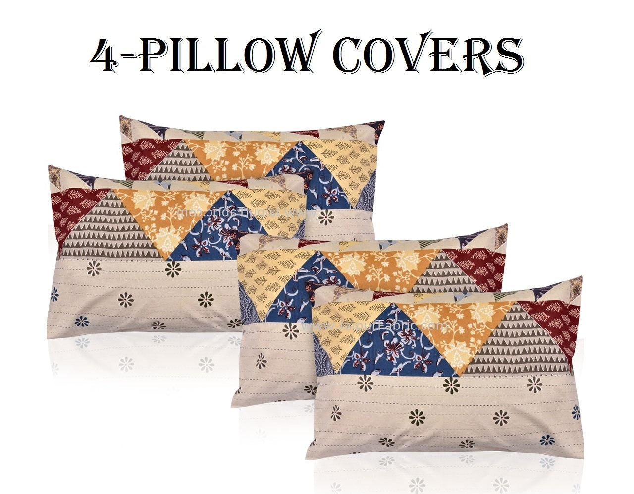 Beautiful Barmeri Bliss – 1 Double Bedsheet + 1 Single Bedsheet + 4 Pillow Covers