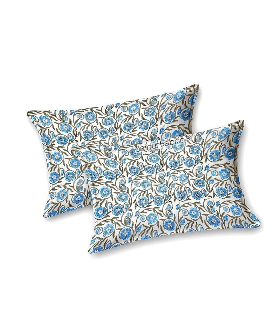 Ultra Premium Block Print 400 TC Pure Cotton King Size Bedsheet