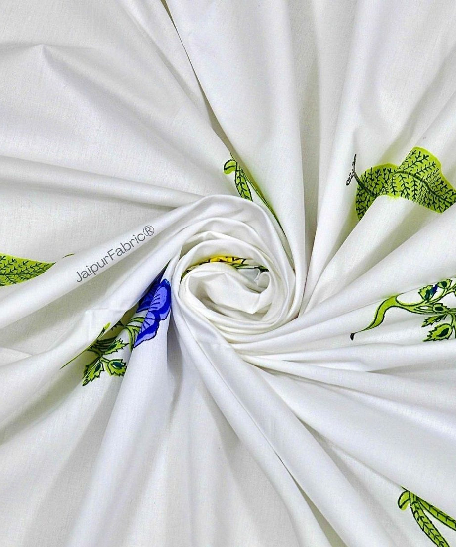 Timeless Luxury Curated Block Print 400 TC Pure Cotton King Size Bedsheet