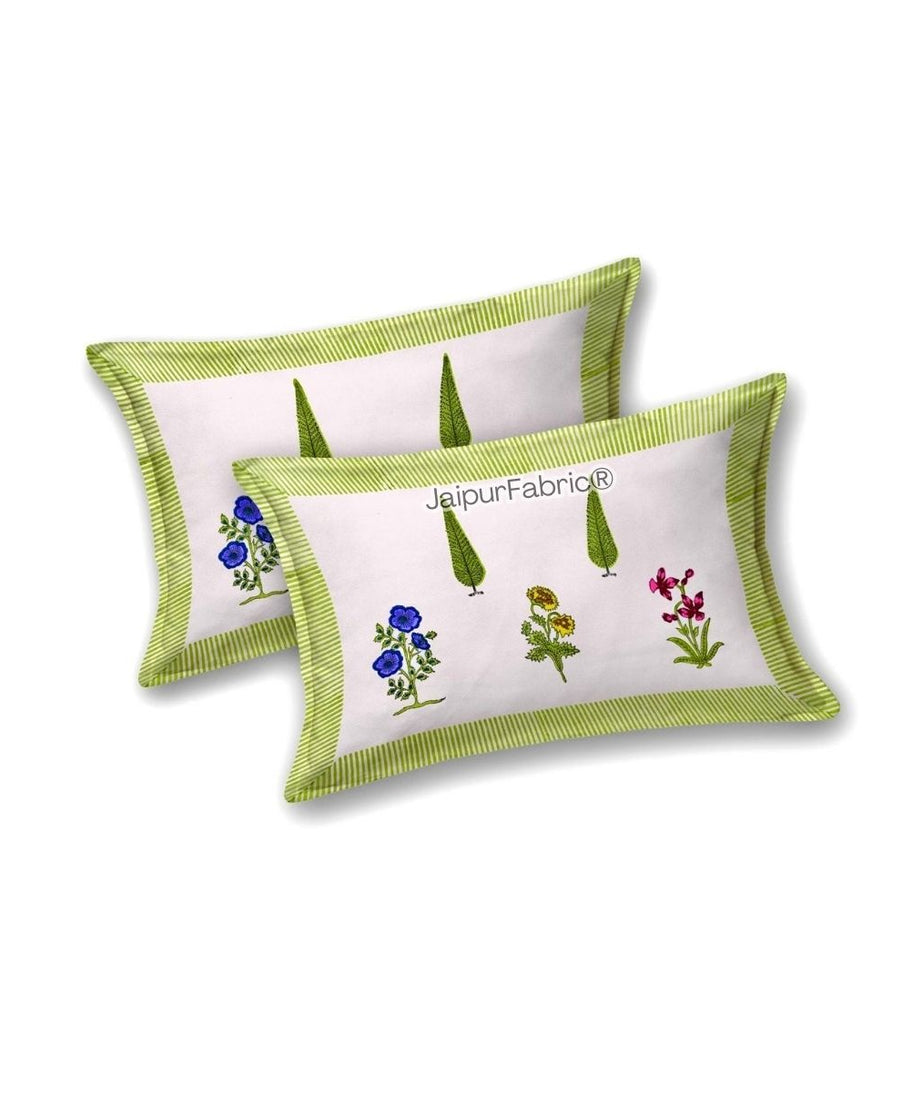 Timeless Luxury Curated Block Print 400 TC Pure Cotton King Size Bedsheet