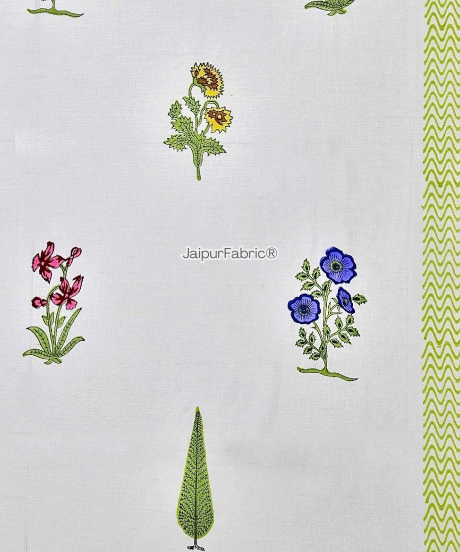 Timeless Luxury Curated Block Print 400 TC Pure Cotton King Size Bedsheet