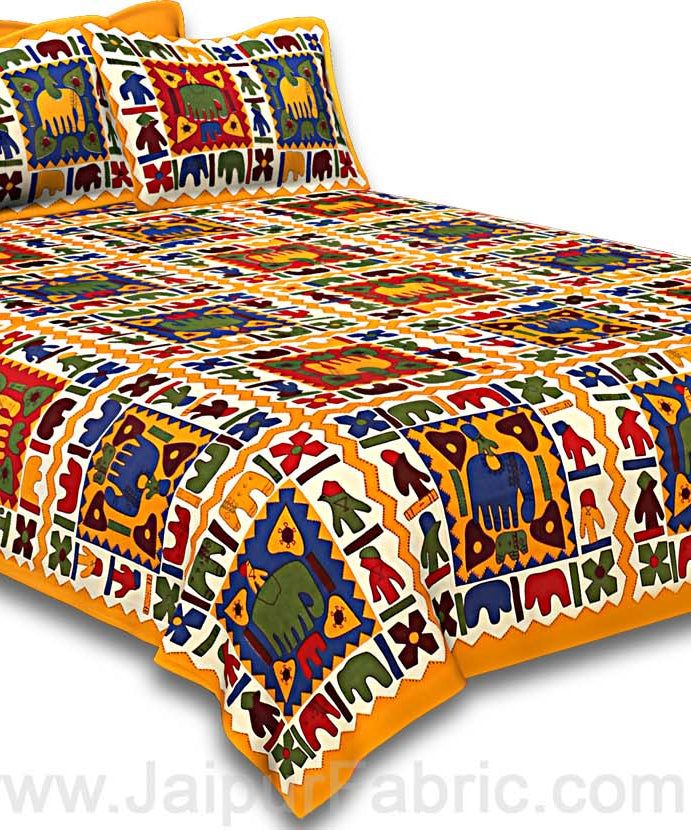 COMBO114 Beautiful Multicolor 4 Bedsheet + 8 Pillow Cover