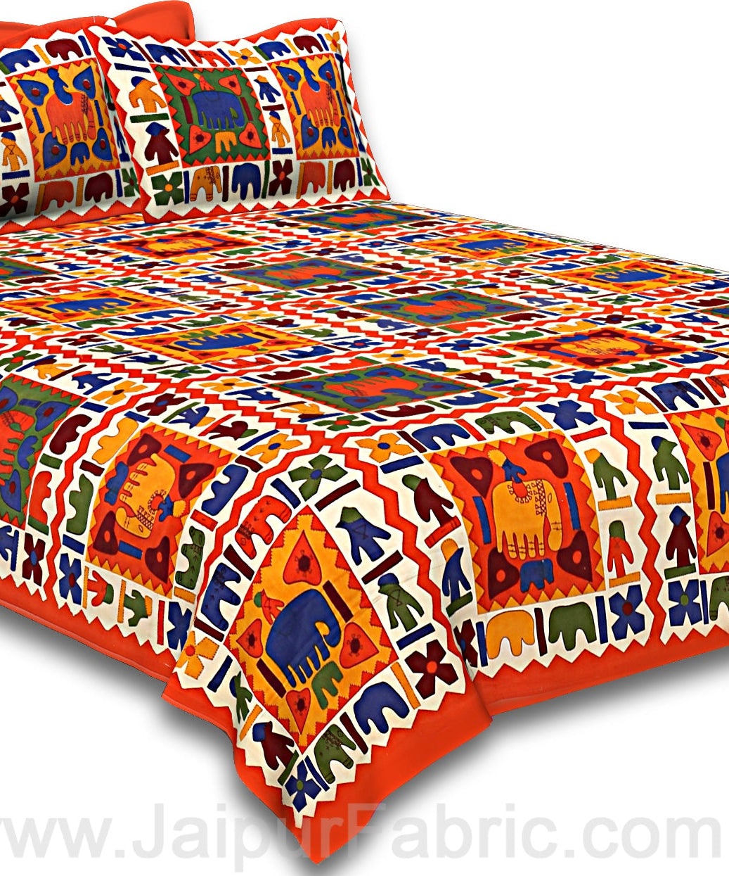 COMBO114 Beautiful Multicolor 4 Bedsheet + 8 Pillow Cover