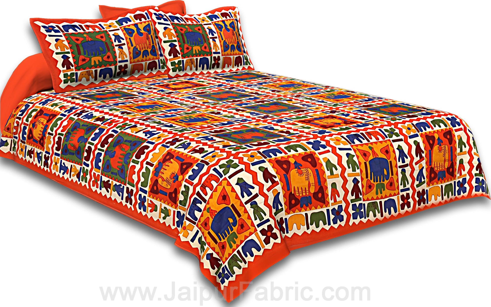 COMBO114 Beautiful Multicolor 4 Bedsheet + 8 Pillow Cover