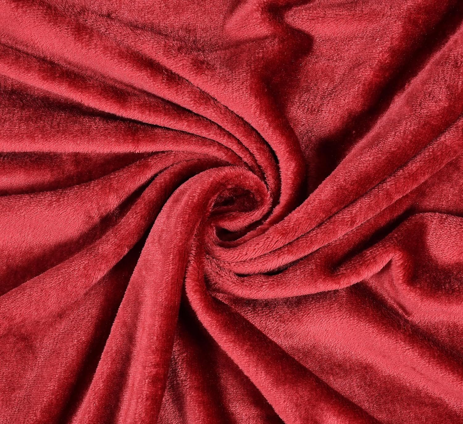 Wine Red Soft Velvet Finish Double Bedsheet with Matching Pillow Covers