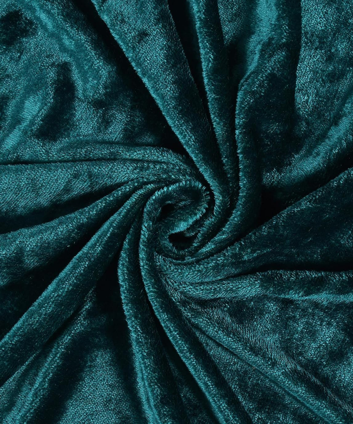 Elegant Teal Soft Velvet Finish Double Bedsheet with Matching Pillow Covers