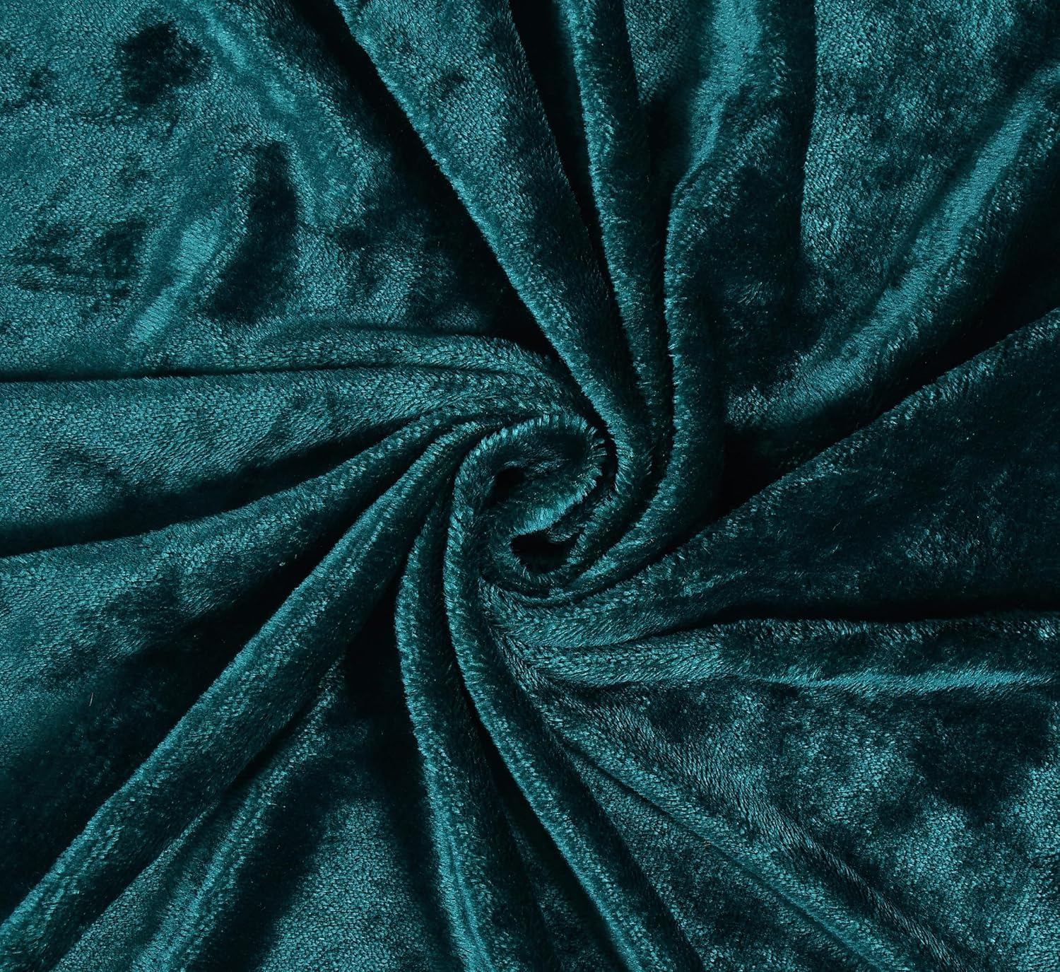 Elegant Teal Soft Velvet Finish Double Bedsheet with Matching Pillow Covers