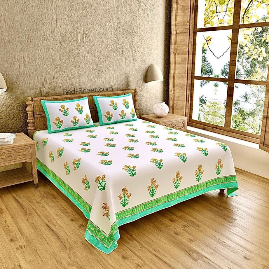 Authentic Handcrafted Block Print Cotton Bedsheet