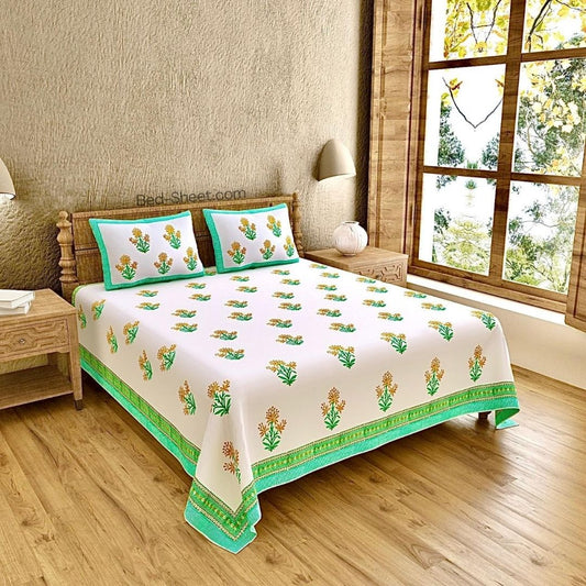 Authentic Handcrafted Block Print Cotton Bedsheet