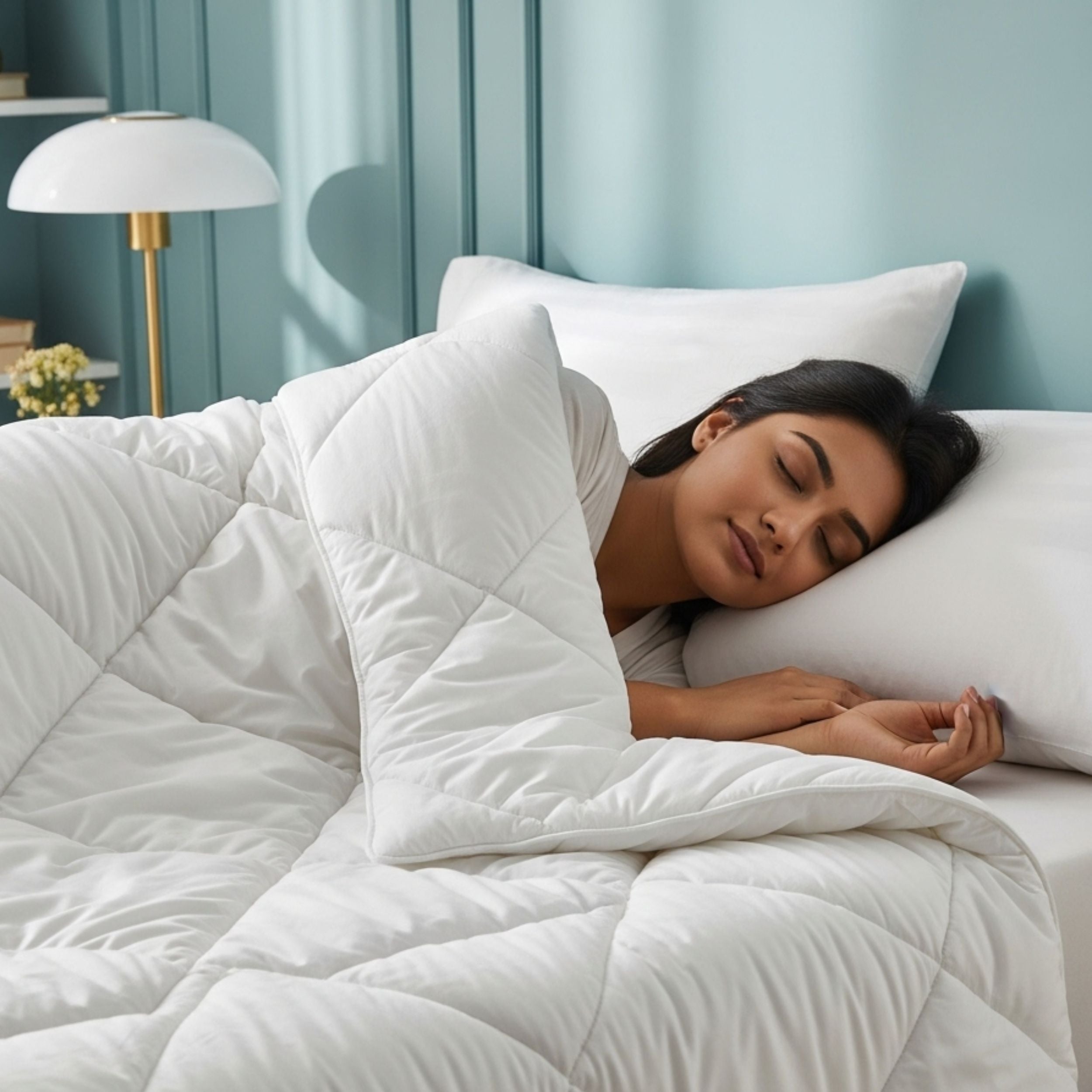 Snow Bliss White Double Bed Comforter