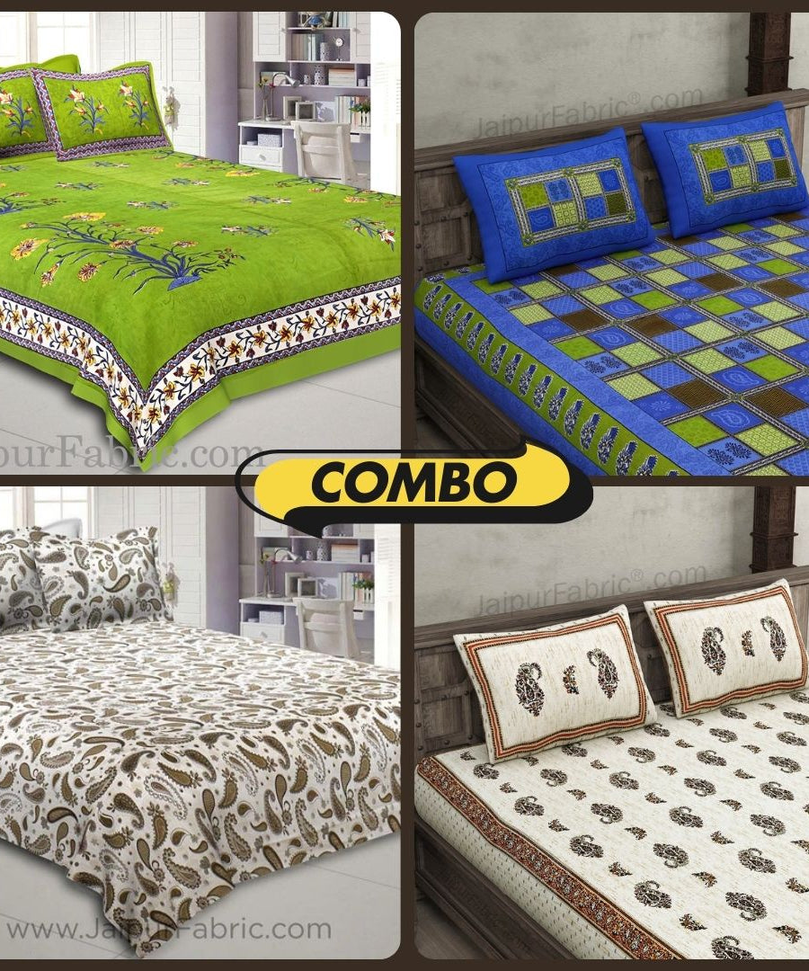 Comfort First Cotton Bedsheets and Pillow Covers Collection