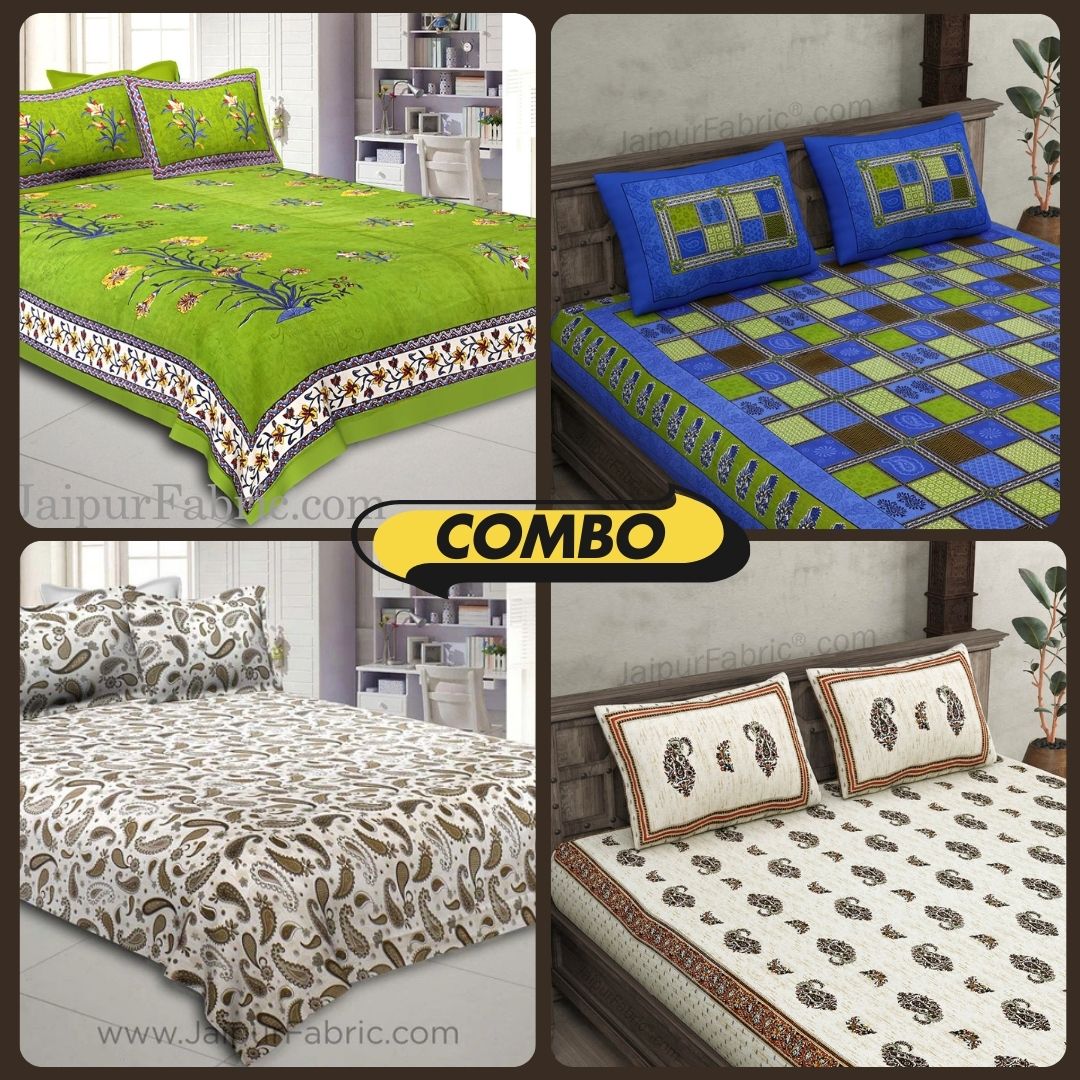 Comfort First Cotton Bedsheets and Pillow Covers Collection