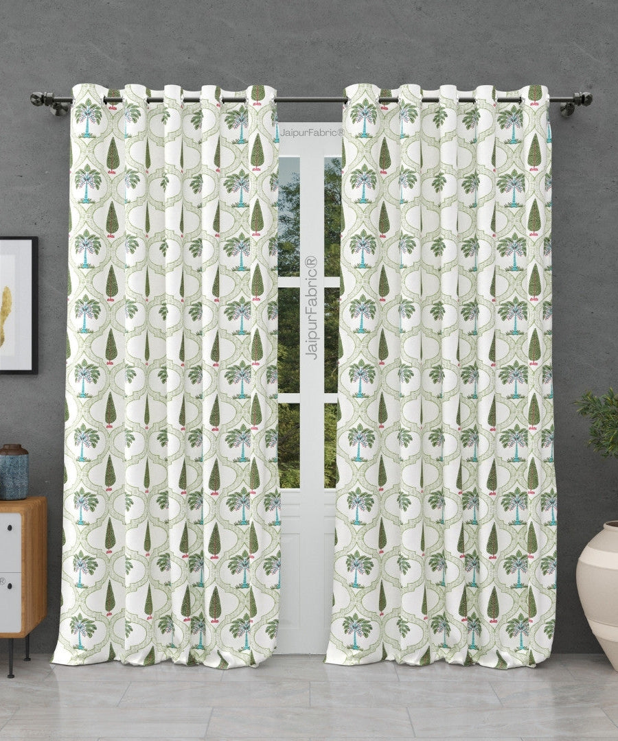 Hand Block Printroots Printed Curtains with Intricate Floral Designs