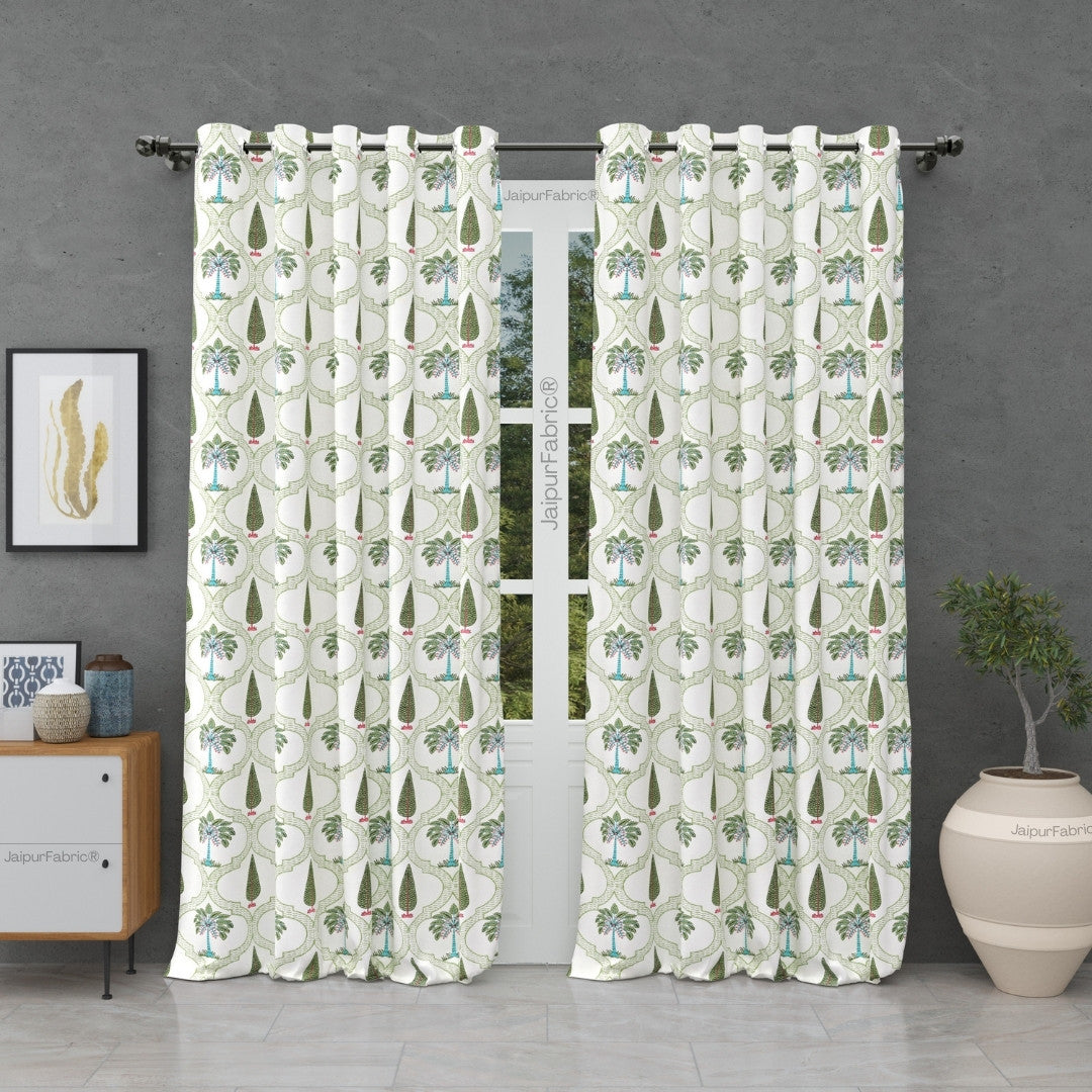 Hand Block Printroots Printed Curtains with Intricate Floral Designs