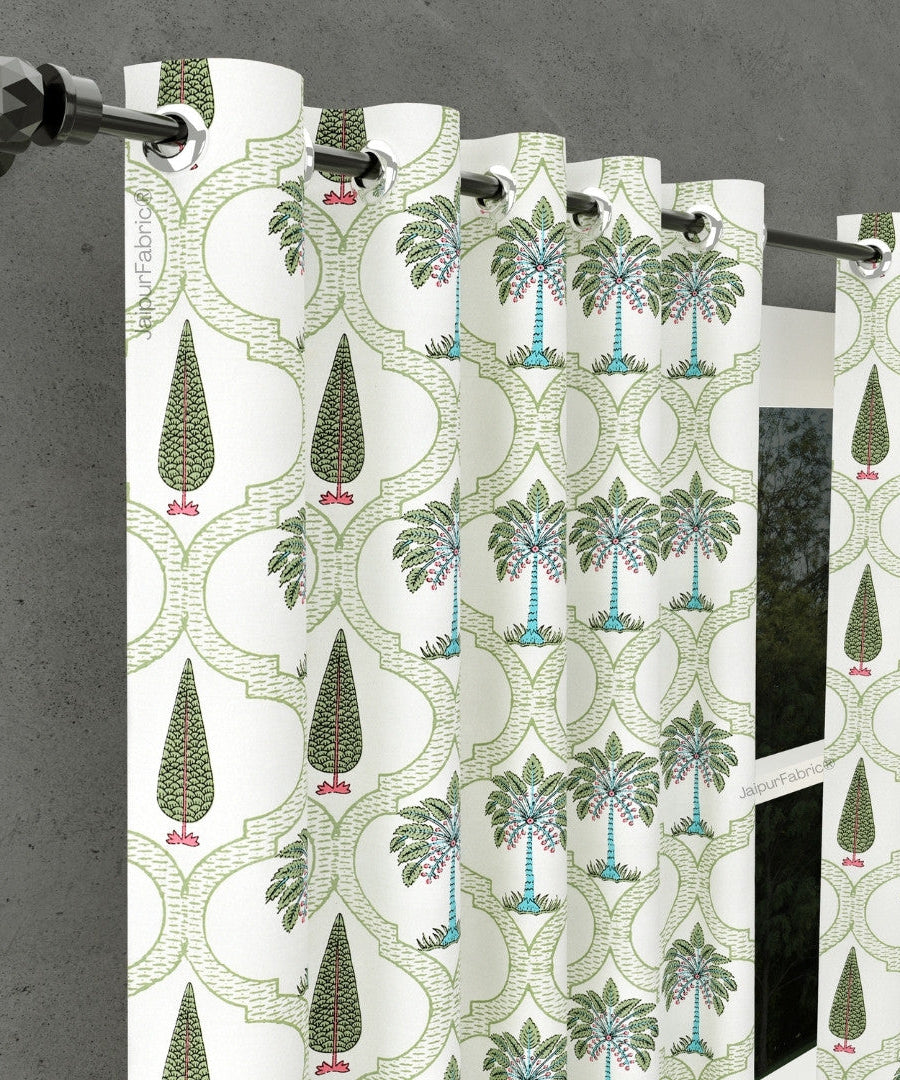Hand Block Printroots Printed Curtains with Intricate Floral Designs
