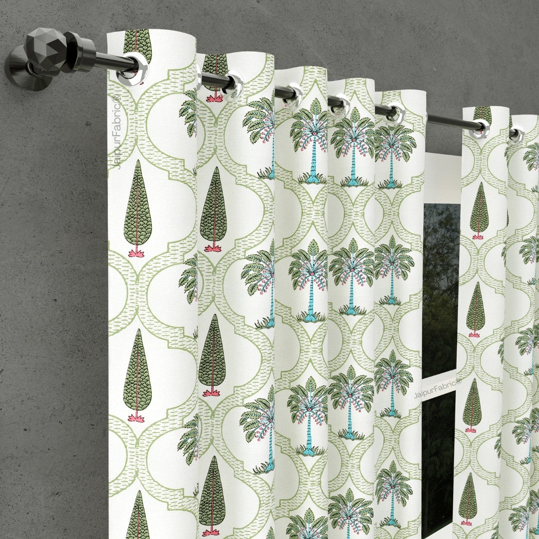 Hand Block Printroots Printed Curtains with Intricate Floral Designs