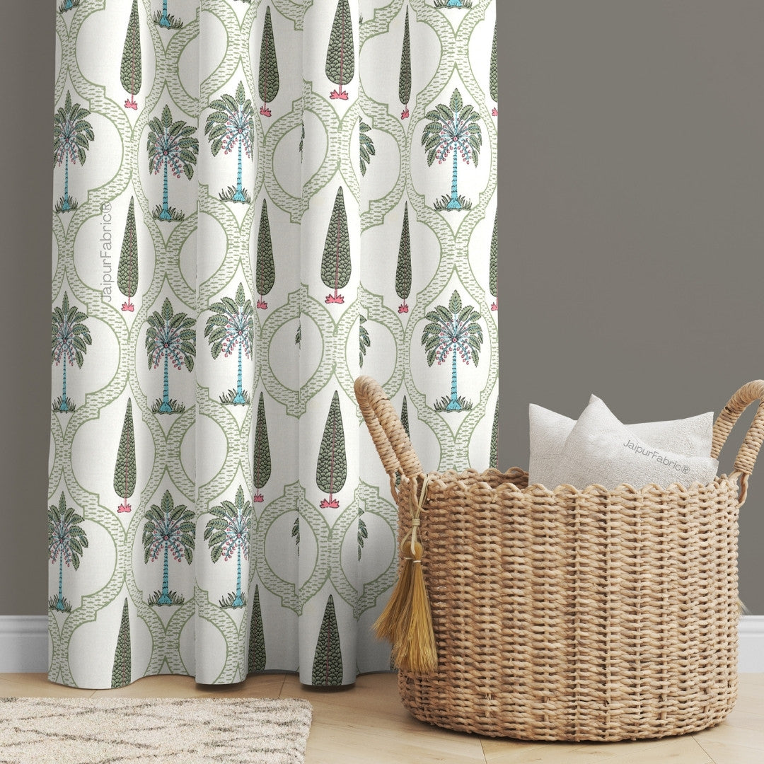 Hand Block Printroots Printed Curtains with Intricate Floral Designs