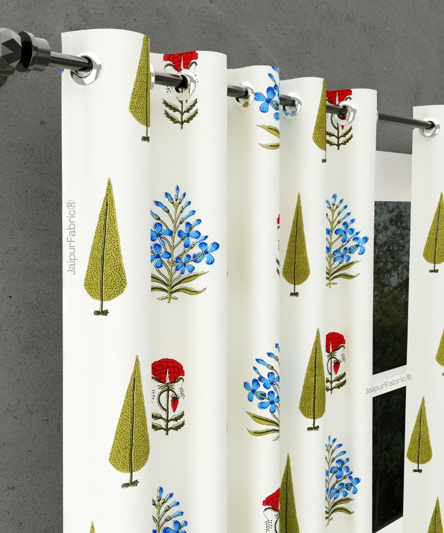 Elite Furnishing Jaipur Mela Hand Block Printed Cotton Curtains