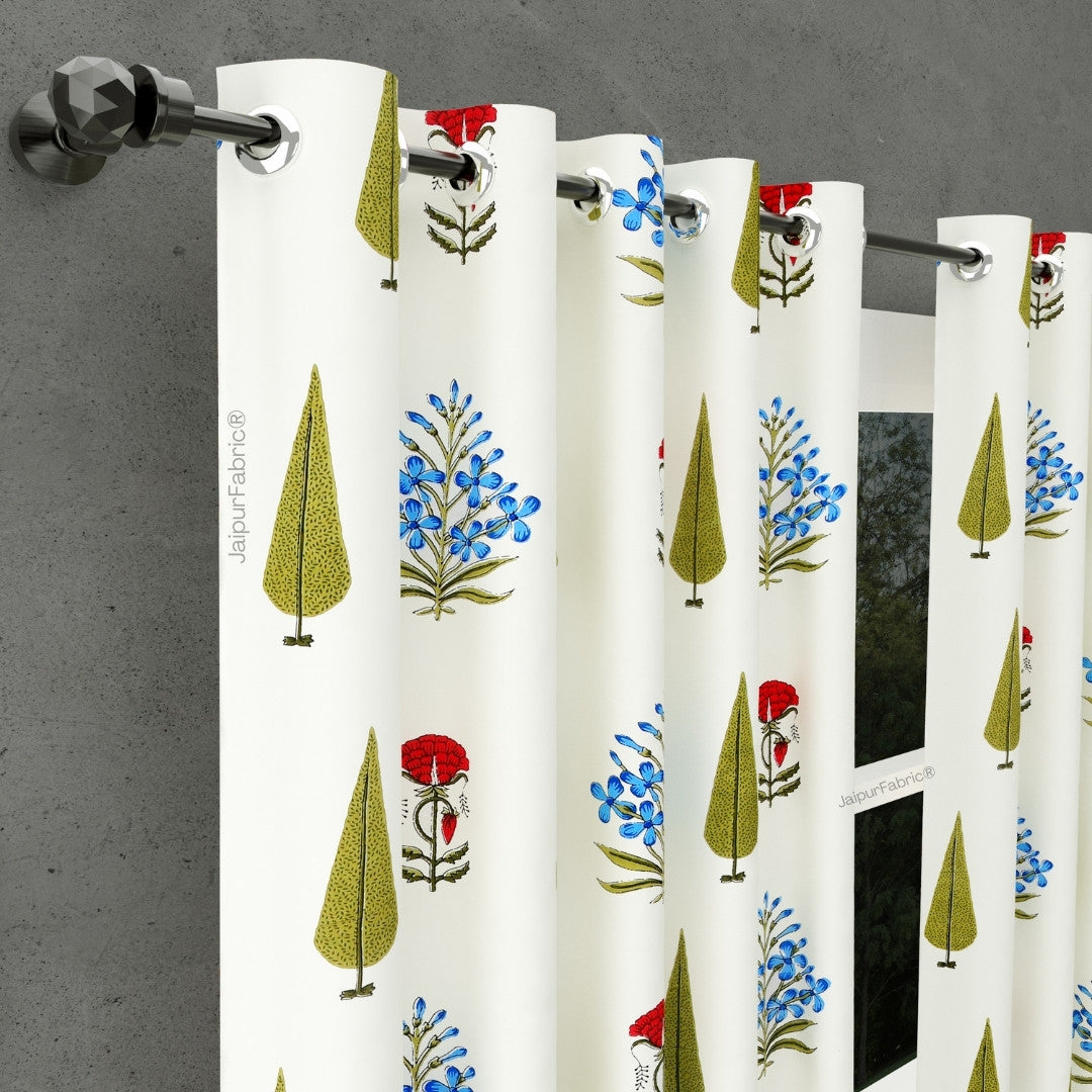 Elite Furnishing Jaipur Mela Hand Block Printed Cotton Curtains
