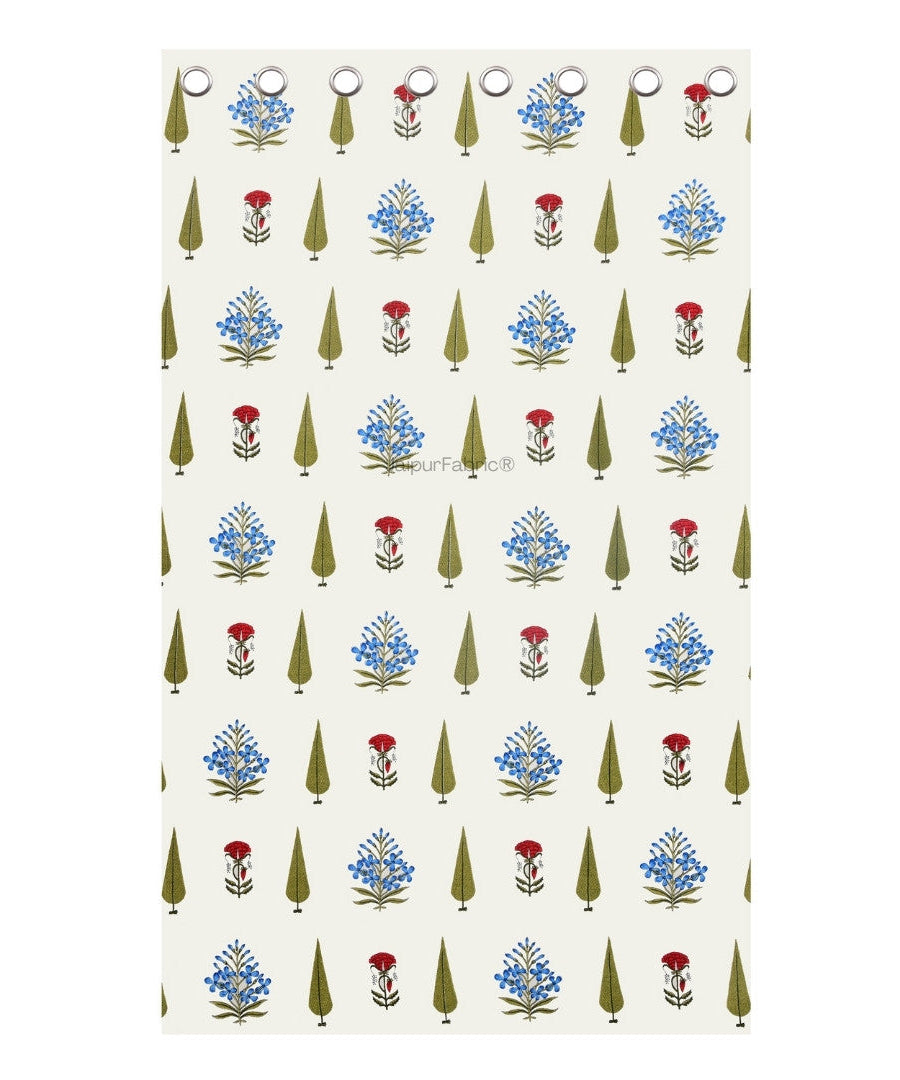 Elite Furnishing Jaipur Mela Hand Block Printed Cotton Curtains