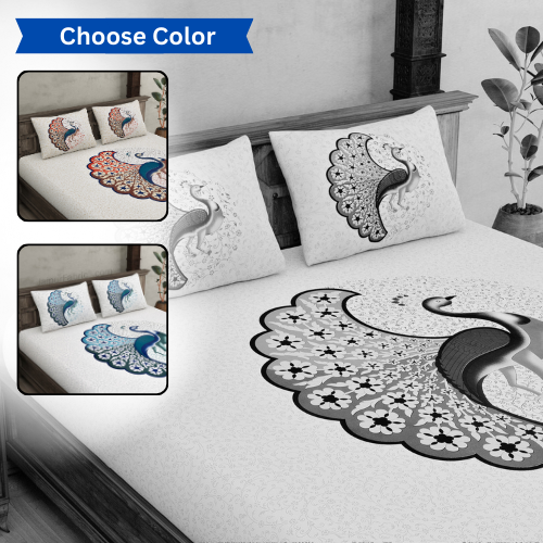 Twill Cotton Dancing Peacock (Choose Color)