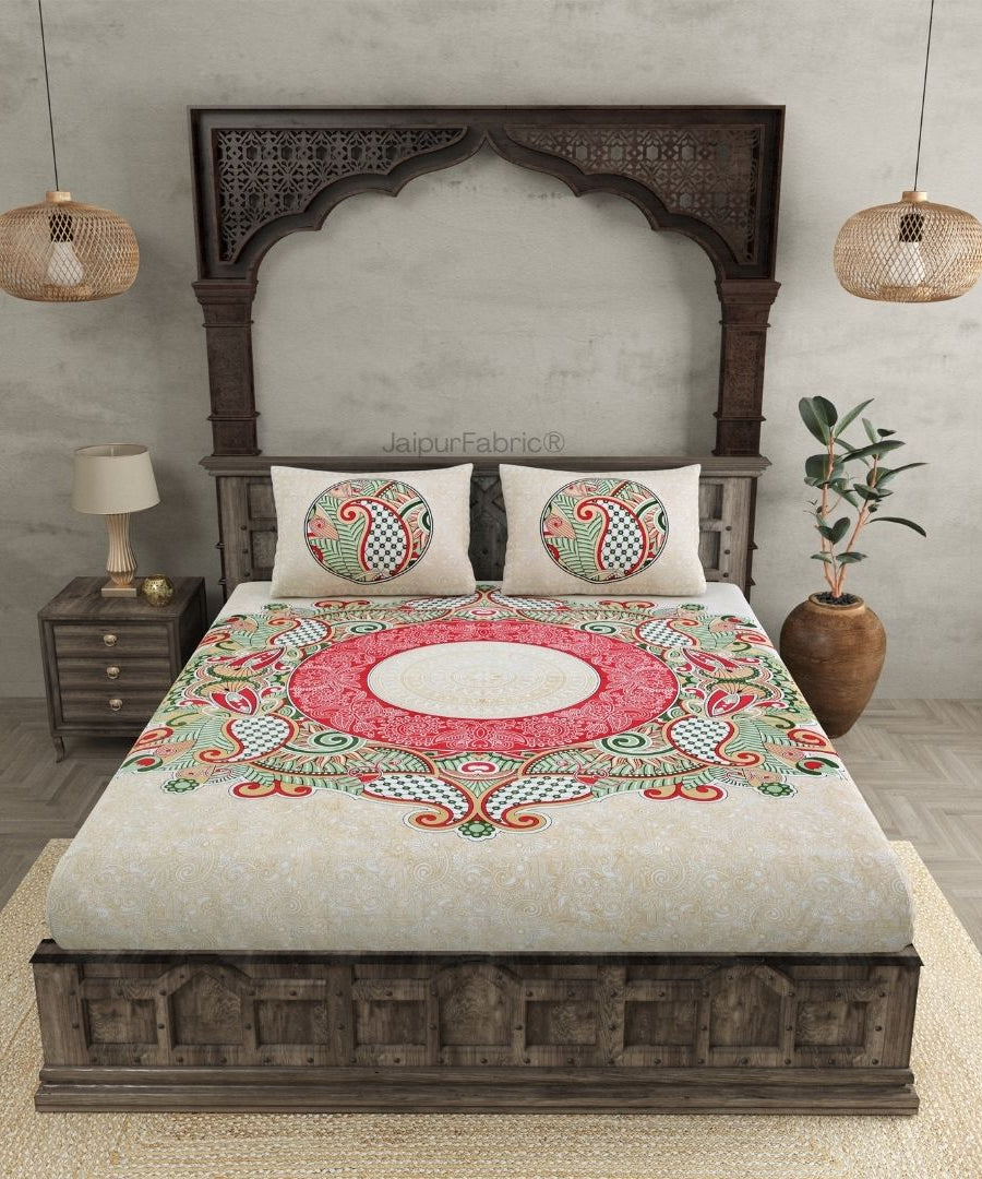 Cosmic Kolam Double Bed Sheet (Choose Color)