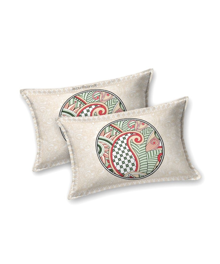 Cosmic Kolam Coral Pink Double Bedsheet