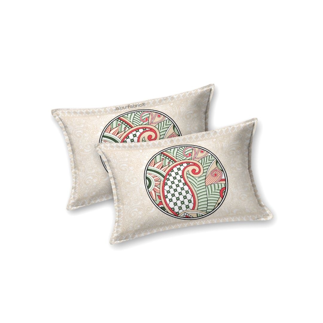 Cosmic Kolam Coral Pink Double Bedsheet