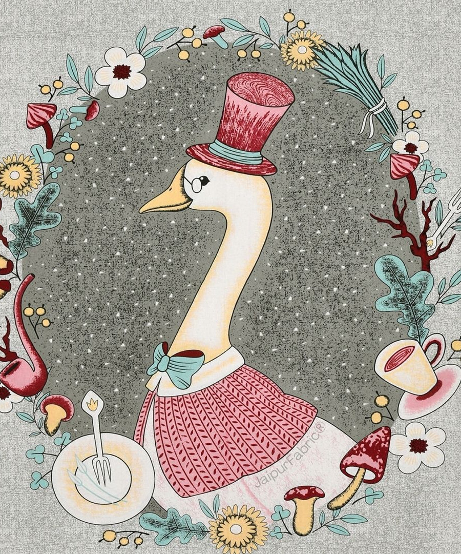 Charming Goose Green Pure Cotton Double Bedsheet