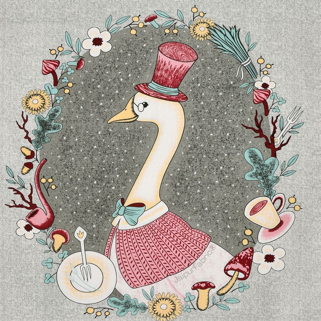 Charming Goose Green Pure Cotton Double Bedsheet