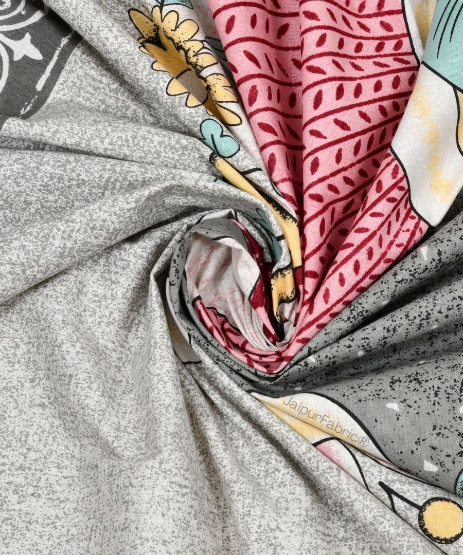 Charming Goose Green Pure Cotton Double Bedsheet