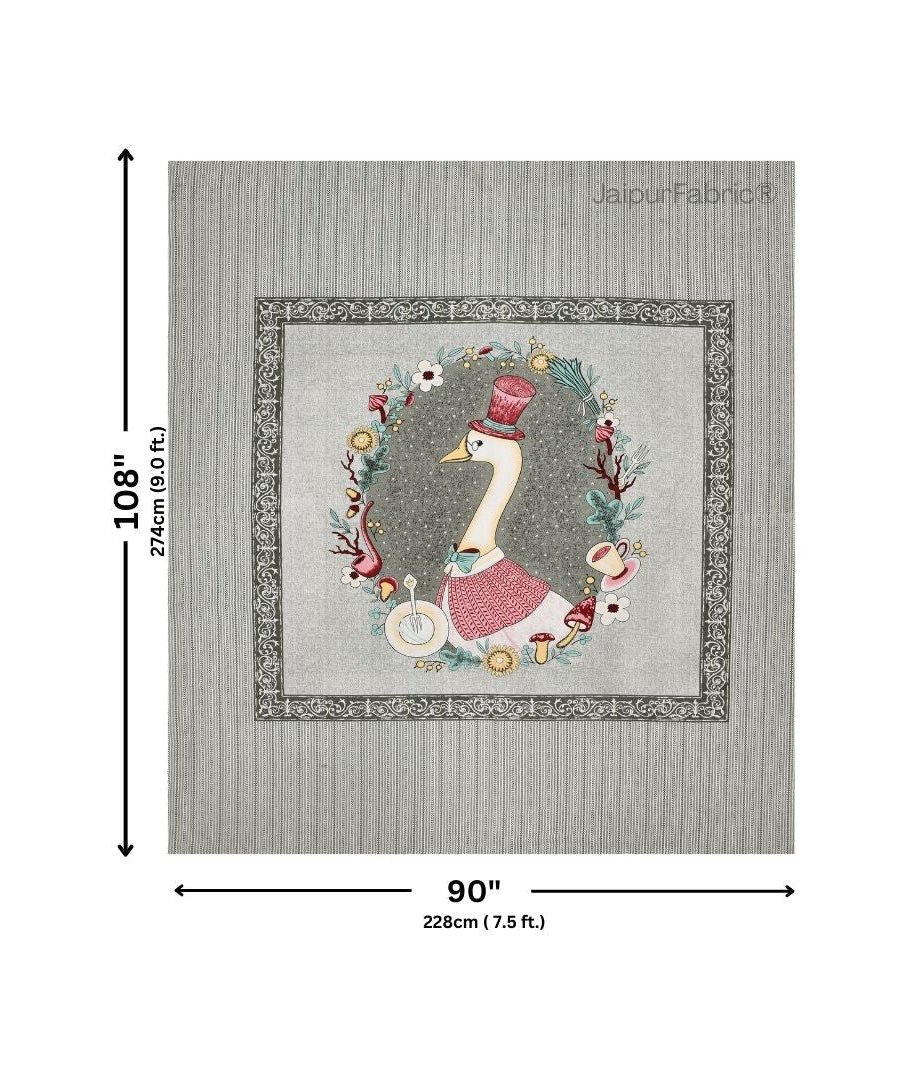 Charming Goose Green Pure Cotton Double Bedsheet