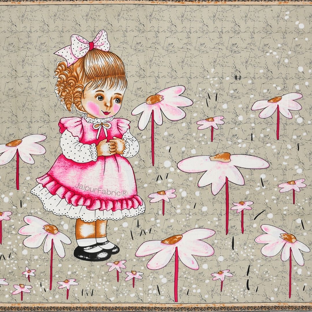 Delicate Daisy Pink Pure Cotton Double Bedsheet