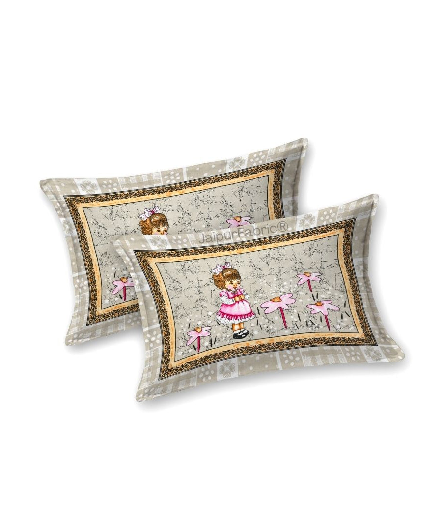 Delicate Daisy Pink Pure Cotton Double Bedsheet