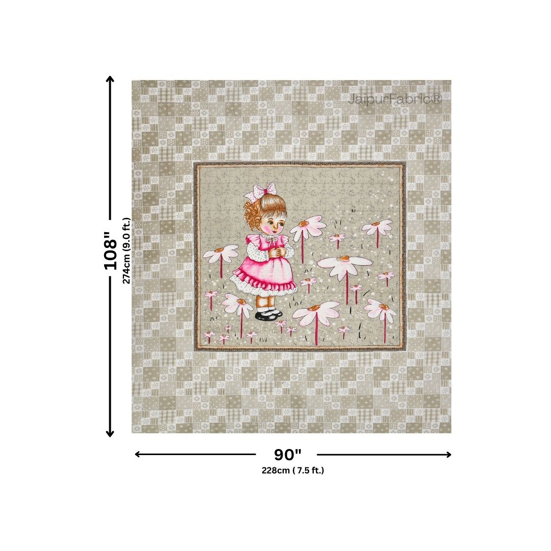 Delicate Daisy Pink Pure Cotton Double Bedsheet