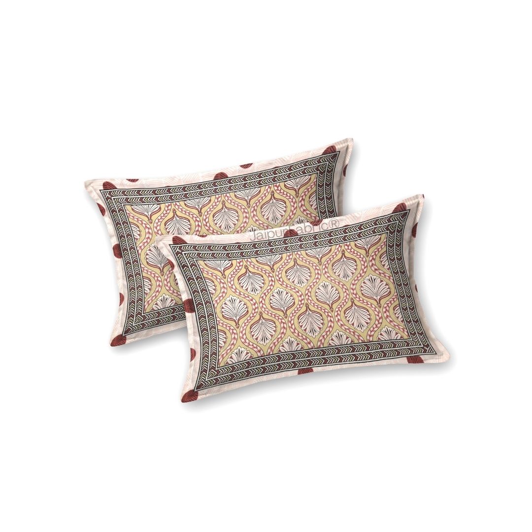 Charming Pink and Red Polka Dot Pure Cotton Double Bedsheet